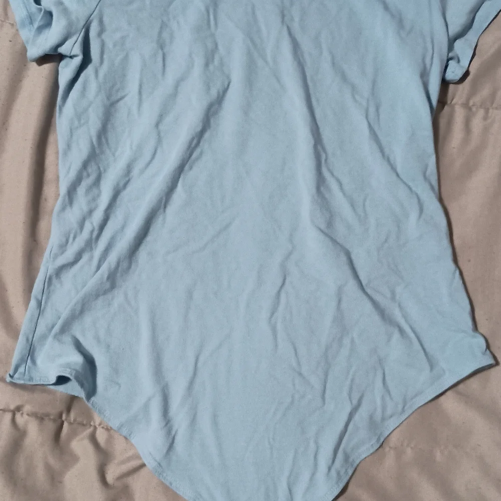 SO Bodysuit Women's Sz Large Color‎ Blue Cotton Spandex Shaper Soft...